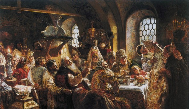 Boyar Wedding Feast from Konstantin Jegorowitsch Makowski