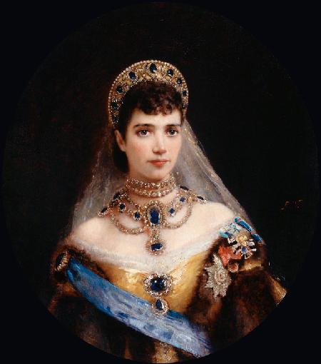 Portrait of Empress Maria Feodorovna, Princess Dagmar of Denmark (1847-1928)