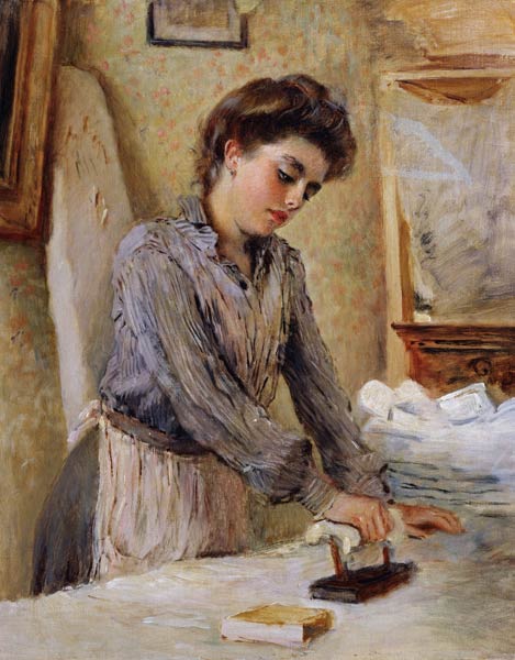 Woman Ironing from Konstantin Jegorowitsch Makowski