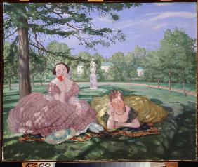 Two ladies in a park