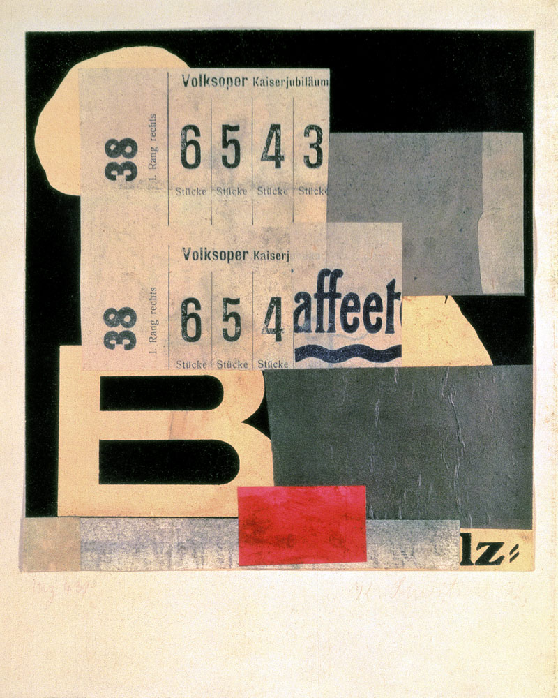 Collage M2 439, 1922 from Kurt Schwitters