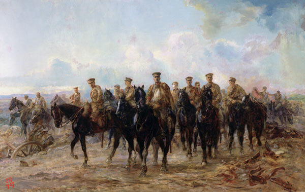 The Retreat from Mons from Lady (Elizabeth Southerden Thompson)  Butler