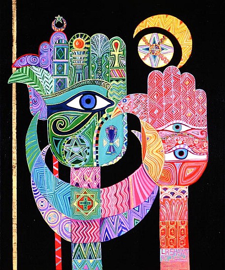 Symbols, 1992 (acrylic on canvas)  from Laila  Shawa