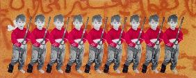 Children of War, children of peace, 1996 (silkscreen on canvas) (see also 279271) 