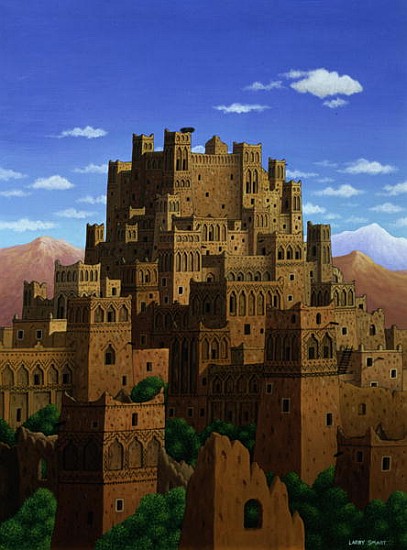 Beyond the Valley of the Kasbahs, 1993 (acrylic on linen)  from Larry  Smart