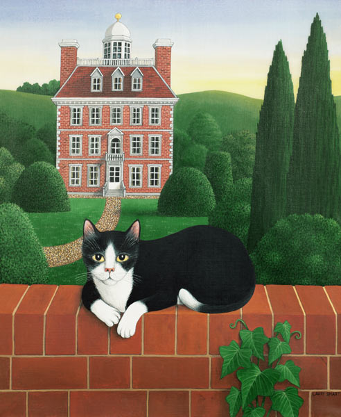The Cat on the Wall, 1986 (acrylic on linen)  from Larry  Smart
