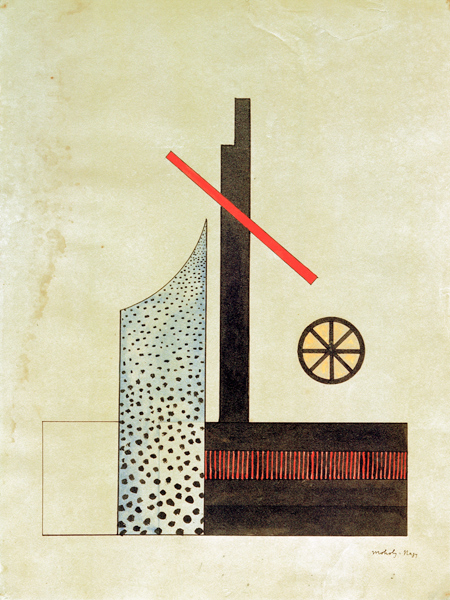 Komposition mit Rad from László Moholy-Nagy