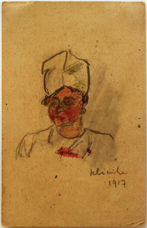 Brustbild einer Krankenschwester from László Moholy-Nagy
