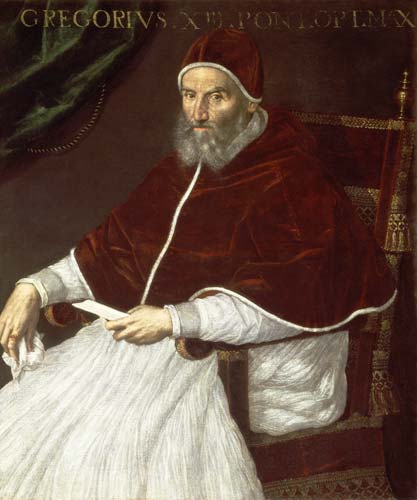 Portrait of Pope Gregory XIII (Ugo Buoncompagni) (1502-85) from Lavinia Fontana