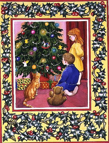 The Holly and the Christmas Tree, 1996 (w/c)  from Lavinia  Hamer