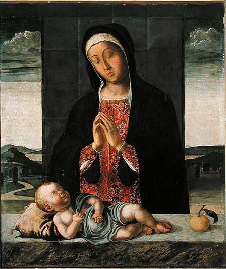 Virgin adoring the Child from Lazzaro Bastiani