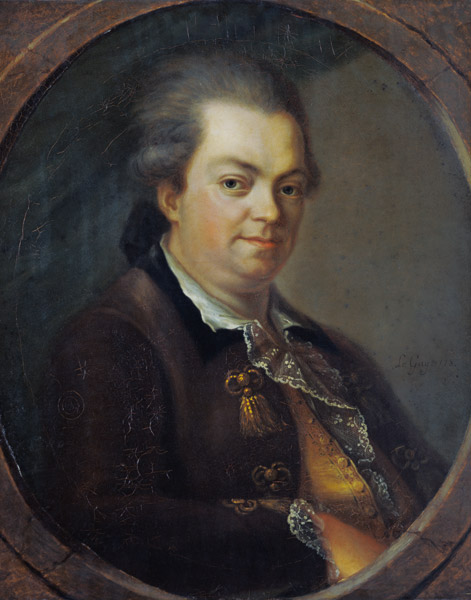 Portrait presumed to be Count Alessandro di Cagliostro (1743-95) from Le  Gay