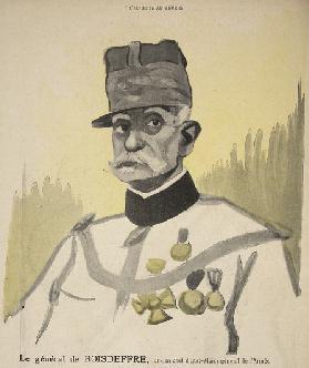 General Boisdeffre, former Chief of the Defence Staff, illustration from Lassiette au Beurre: Nos Ge