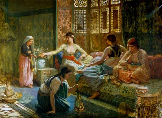Interior of a Harem from Leon-Auguste-Adolphe Belly