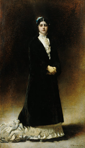 Portrait of Emmanuella Signatelli, Countess Potocka from Leon Joseph Florentin Bonnat
