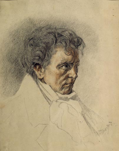 Portrait of the composer Ludwig van Beethoven from Leon Nikolajewitsch Bakst