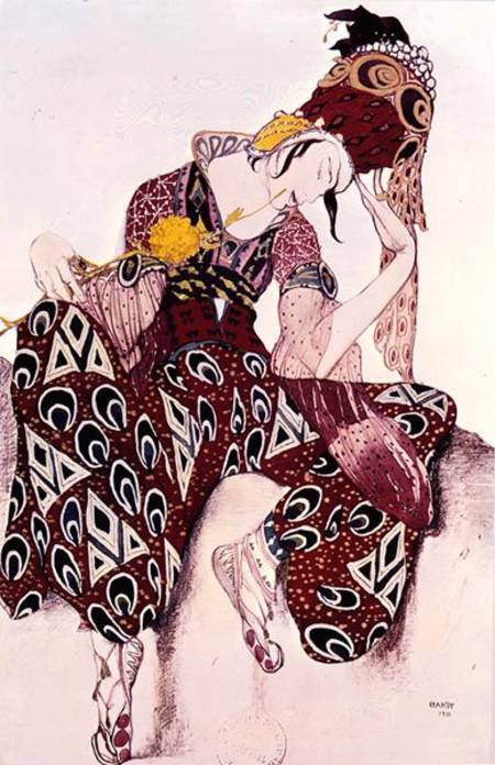 Costume design for Nijinsky in the ballet 'La Peri' by Paul Dukas (1865-1935) 1911 from Leon Nikolajewitsch Bakst
