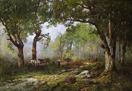 The Forest of Fontainebleau, 1890 (oil on panel)