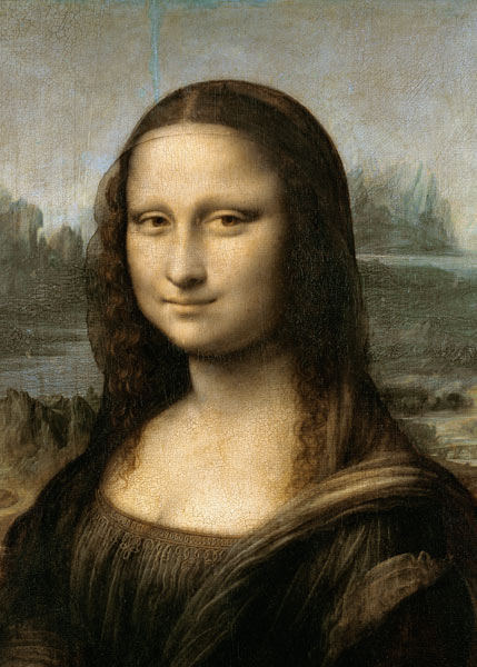 Detail of the Mona Lisa, c.1503-6 from Leonardo da Vinci