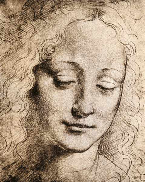 Head of a Young Girl from Leonardo da Vinci