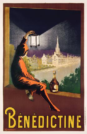Poster advertising 'Benedictine' liqueur