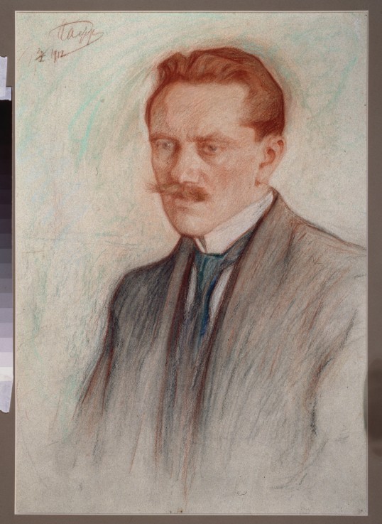 Portrait of the poet Jurgis Baltrušaitis (1873-1944) from Leonid Ossipowitsch Pasternak