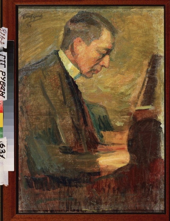 Portrait of the composer Sergei Rakhmaninov (1873-1943) from Leonid Ossipowitsch Pasternak