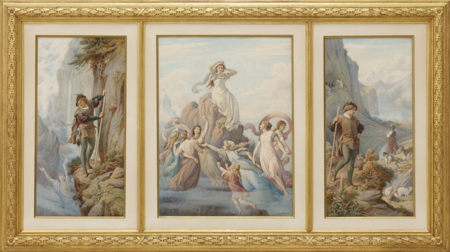 Triptychon: Illustrationen zu Schillers Berglied from Leopold von Bode