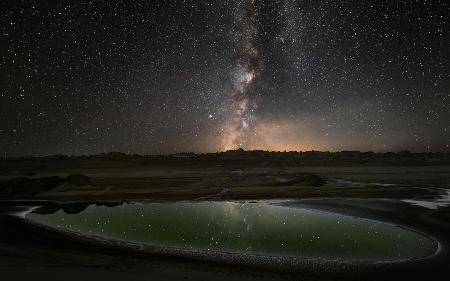 Galaxy in a lake