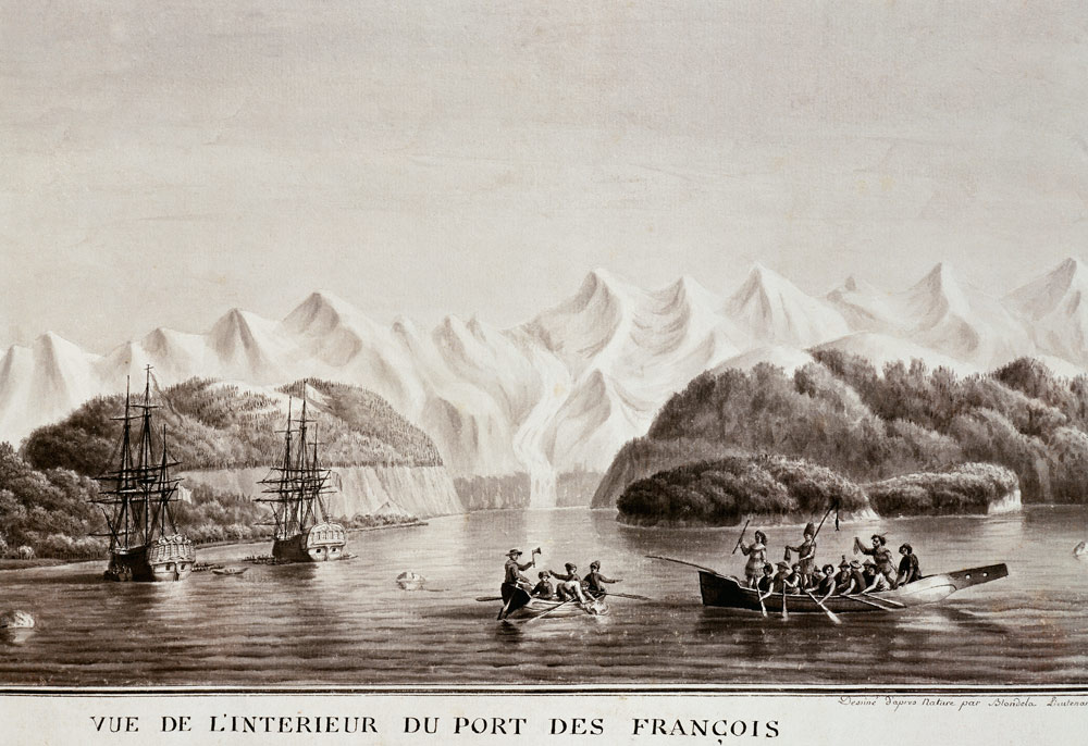 Le Port des Francais, Alaska, from ''Voyage de La Perouse'', July 1786(see also 169018) from Lieutenant Blondela