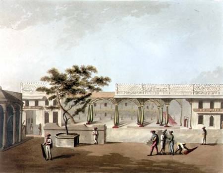 North Front of Tippoo's Palace, Bangalore, plate 9 from 'Pictorial Scenery in the Kingdom of Mysore' from Lieutenant James Hunter