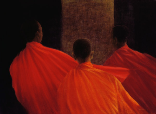 Four Monks (oil on canvas)  from Lincoln  Seligman
