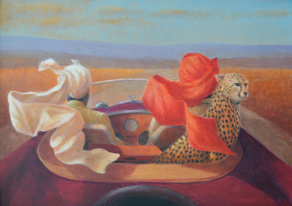 On the road, turbans + cheetah from Lincoln  Seligman