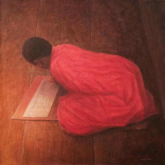 Young Monk in Class from Lincoln  Seligman