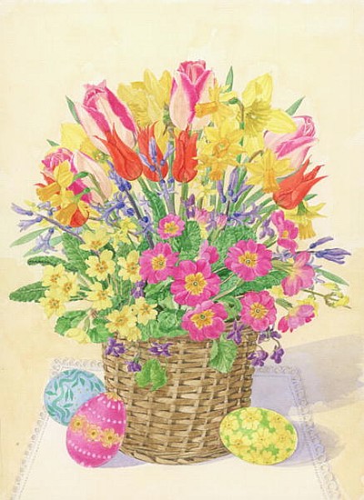 Easter Basket, 1996 (w/c on paper)  from Linda  Benton