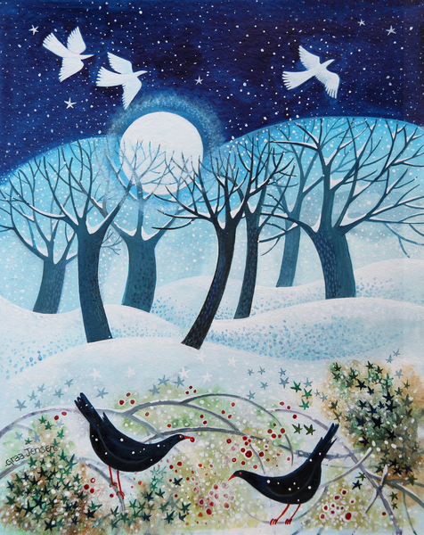 Winter Birds in the Snow from Lisa Graa Jensen