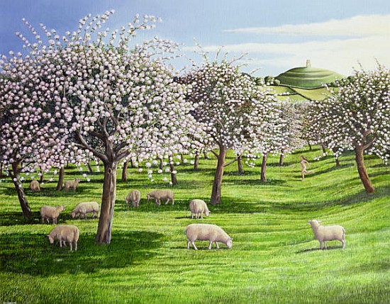 Celebration of Apple Blossom in Somerset, 2004 (oil on canvas)  from Liz  Wright