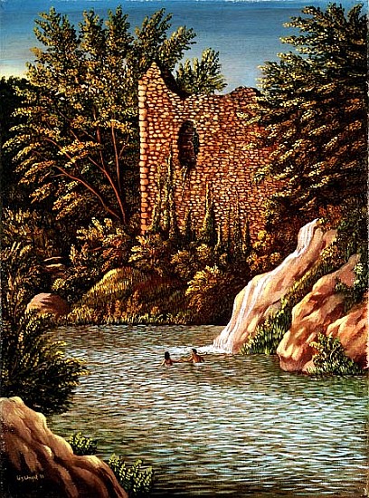 Roman Baths in Tuscany, 1990 (panel)  from Liz  Wright