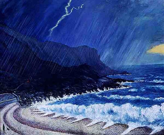 Storm, 1999 (oil on board)  from Liz  Wright