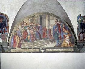 St. Antoninus Absolves the Eight of Balia of Excommunication, lunette