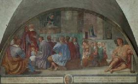 The Sermon of St. Antoninus, lunette