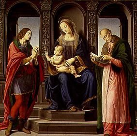 The Madonna with the hll.Julian and Nikolaus of Myra. from Lorenzo di Credi