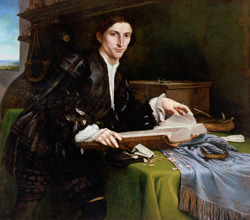 Lotto / Young Man in his Study / c.1527 from Lorenzo Lotto