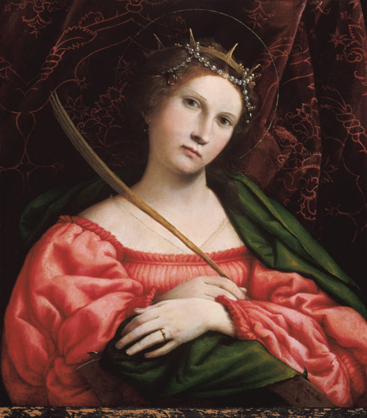 Saint Katharina. from Lorenzo Lotto