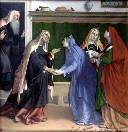 The Visitation from Lorenzo Lotto