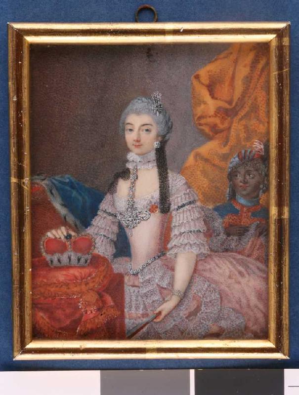 Bildnis einer Fürstin mit Negerpagen from Lorenz von Sandrart