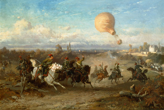The captive balloon from Louis Braun