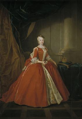 Portrait of the Princess Maria Amalia of Saxony (1724–1760) in Polish costume