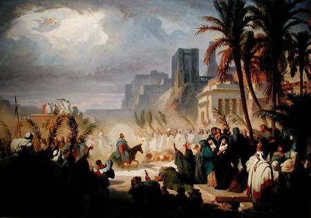 The Entry of Christ into Jerusalem from Louis Felix Leullier