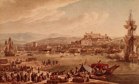 Trieste Harbour from Louis Francois Cassas